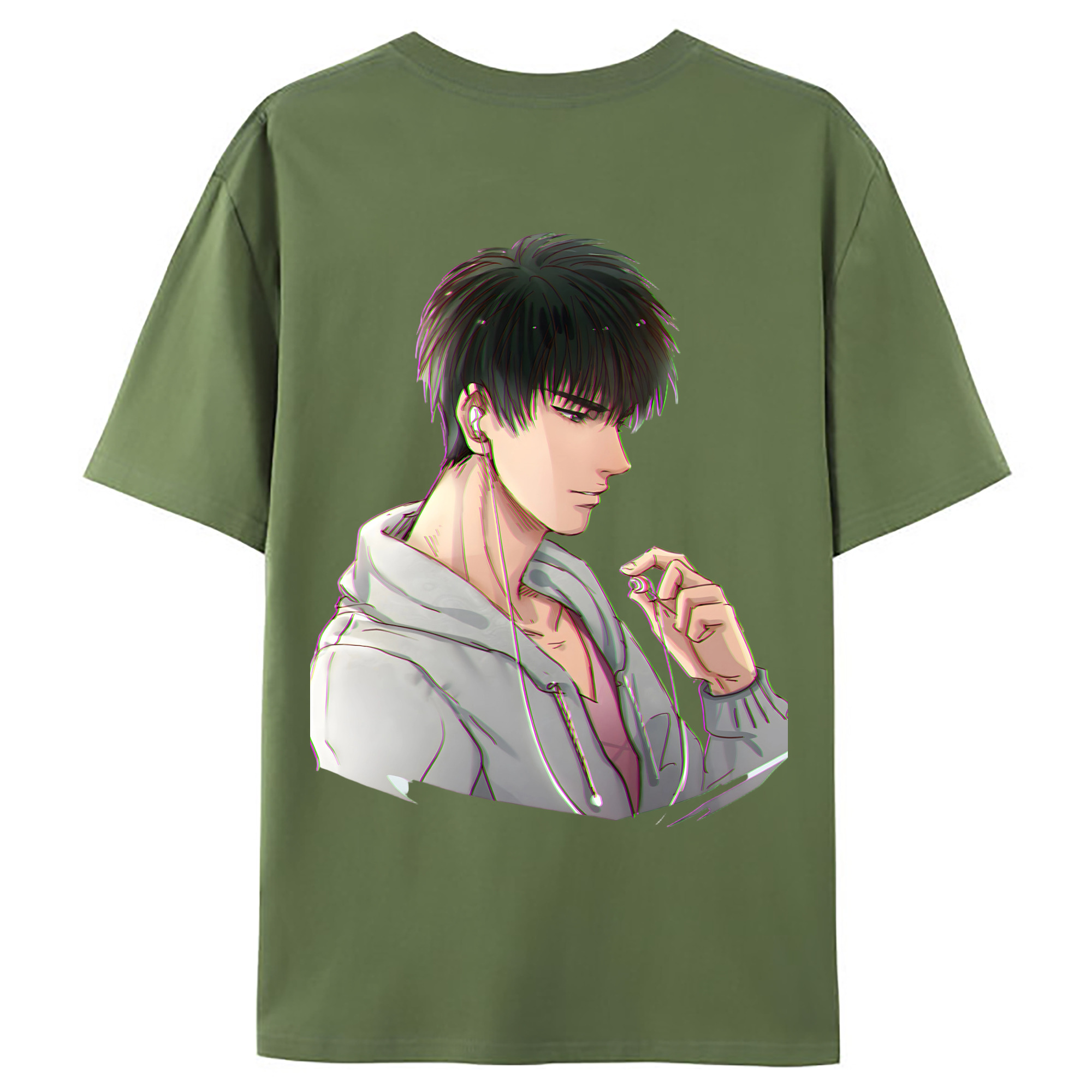 （画像用） SLAM DUNK／スラムダンク 綿100％ メンズ半袖Tシャツ（バックプリント） 通気性